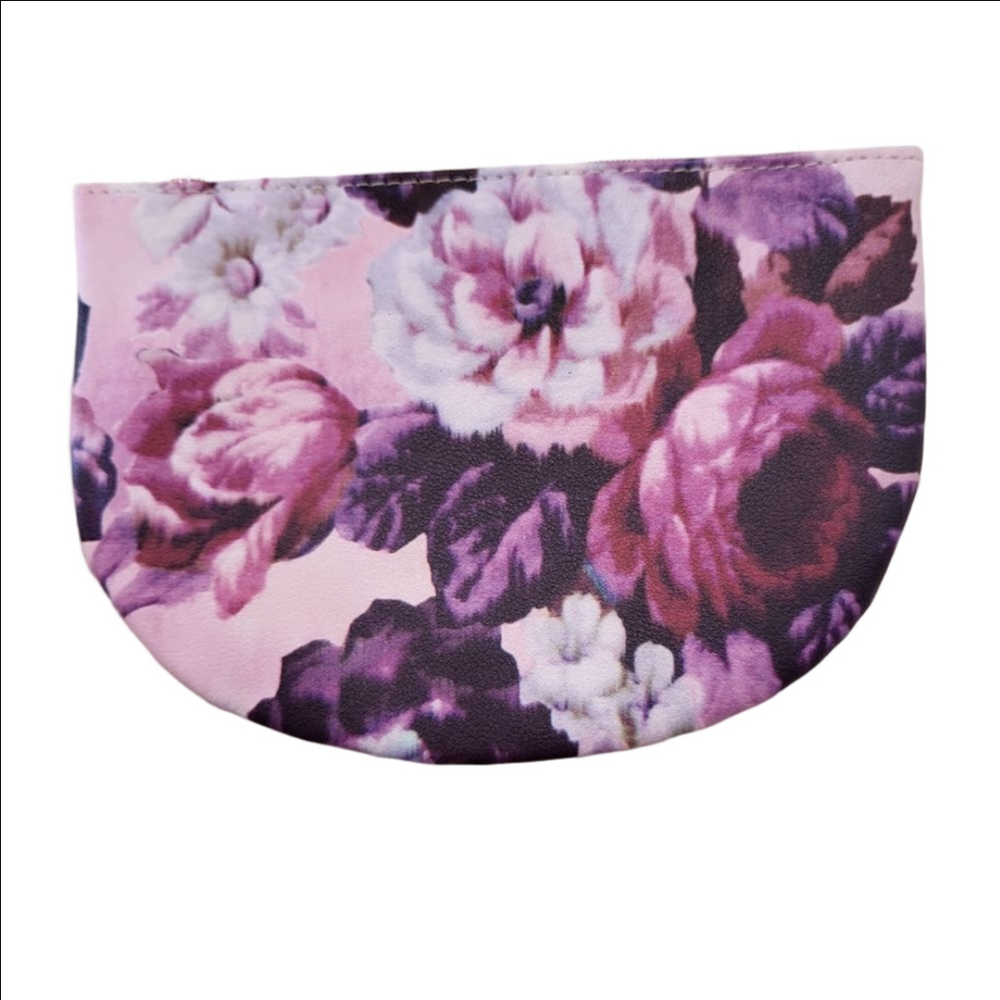 Ipsy Glam Bag Wild Beauty Floral Faux Leather Cosmetics Bag